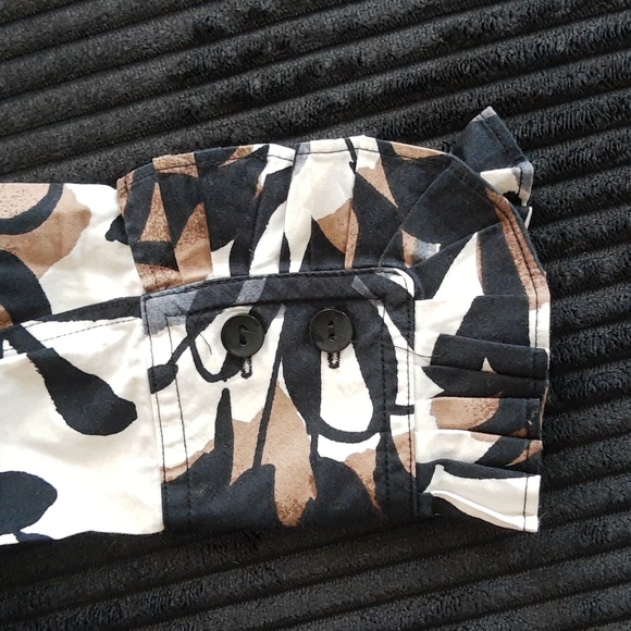 2 For $13/ Cotton Floral Patterned Blouse Size S - Picture 3 of 5